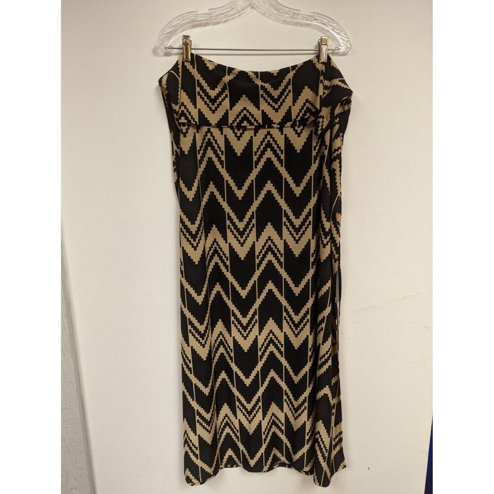 Eye Candy Size 3XL Skirt Maxi Tan Black Long Modest